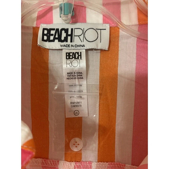 NWOT Beach Riot Alexa Top in Colorful Sunset Stripes, Size L/XL - - Picture 5 of 8